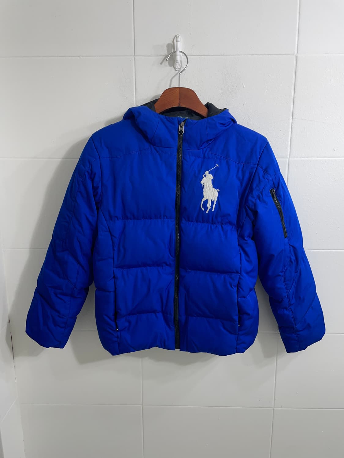 폴로 빅포니 블루 숏패딩 푸퍼 상품이미지4