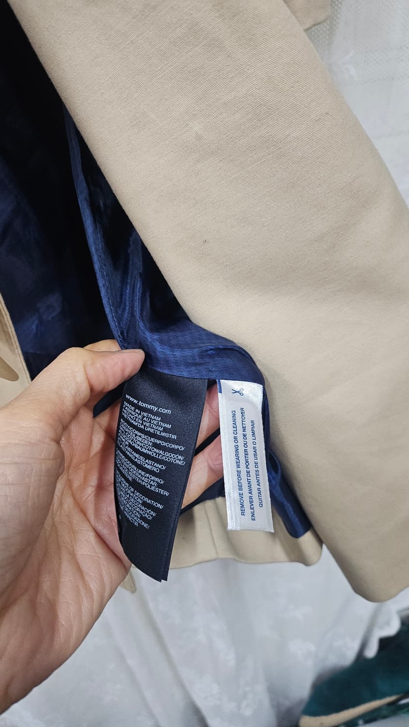 타미힐피거 베이지 트렌치 코트  상품이미지10