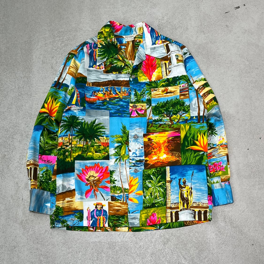 하와이안 긴팔 셔츠 s10329 상품이미지1