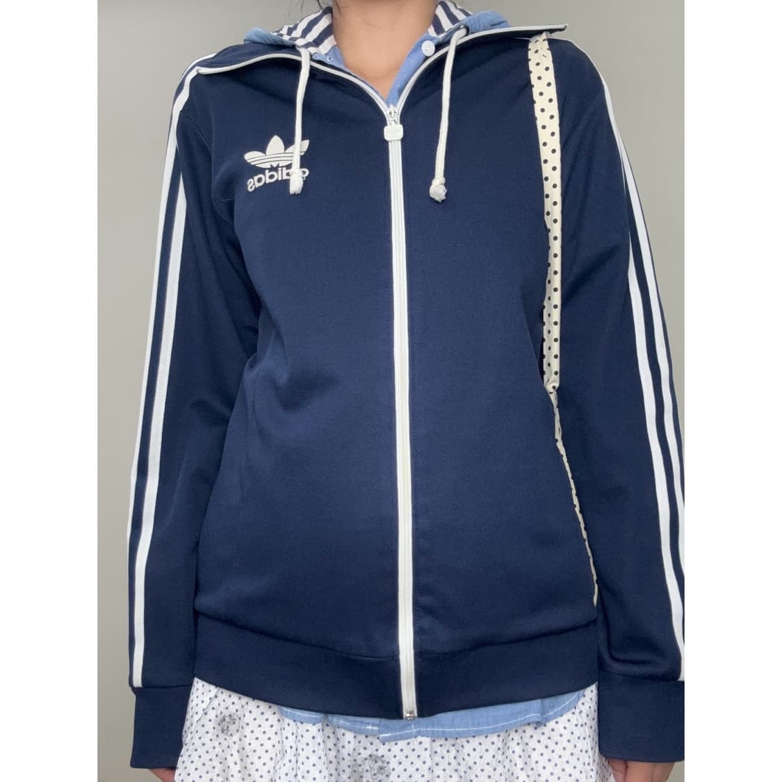 빈티지 아디다스 네이비 트랙탑 져지 상품이미지1