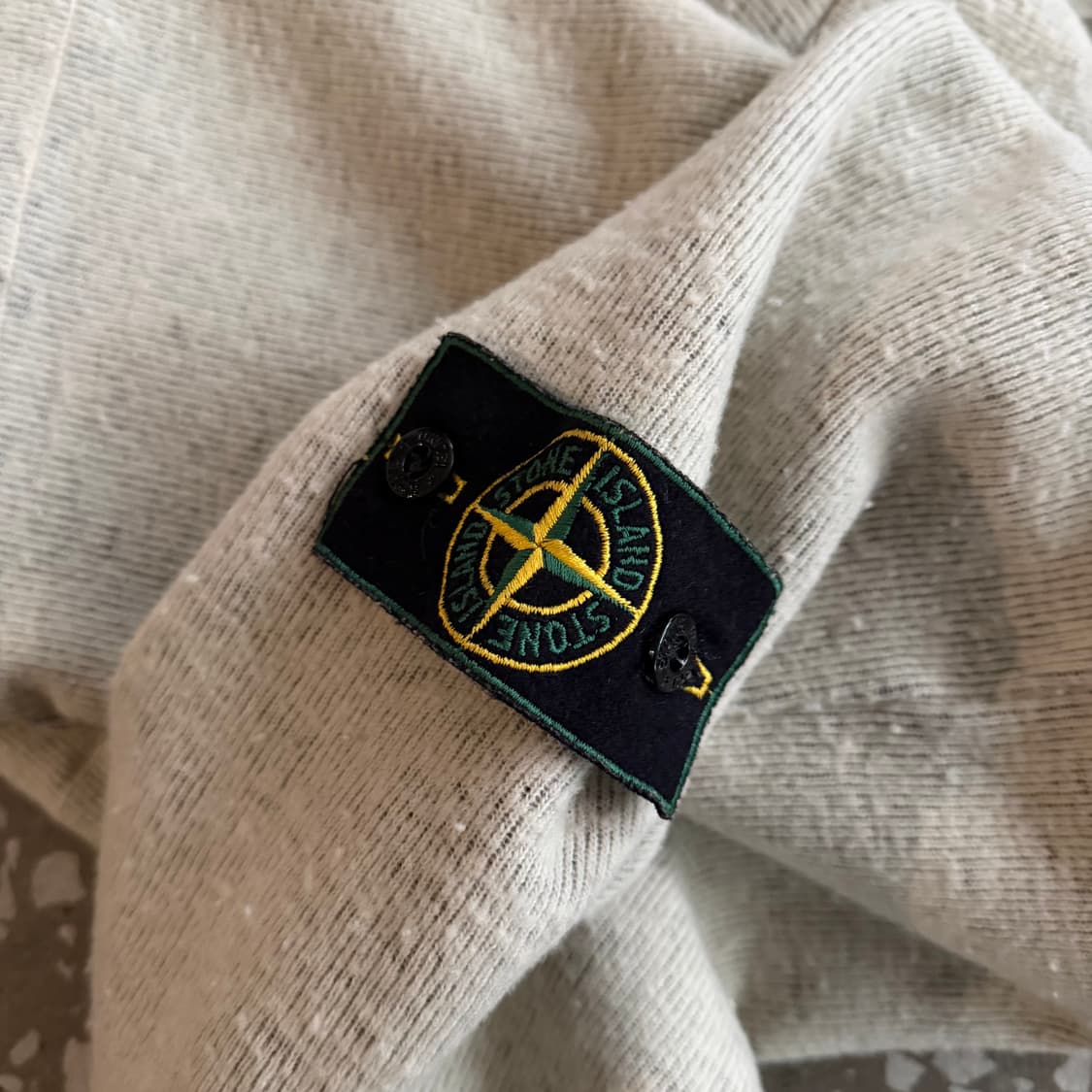 90s 스톤아일랜드 그린와펜 모크넥 니트 상품이미지7