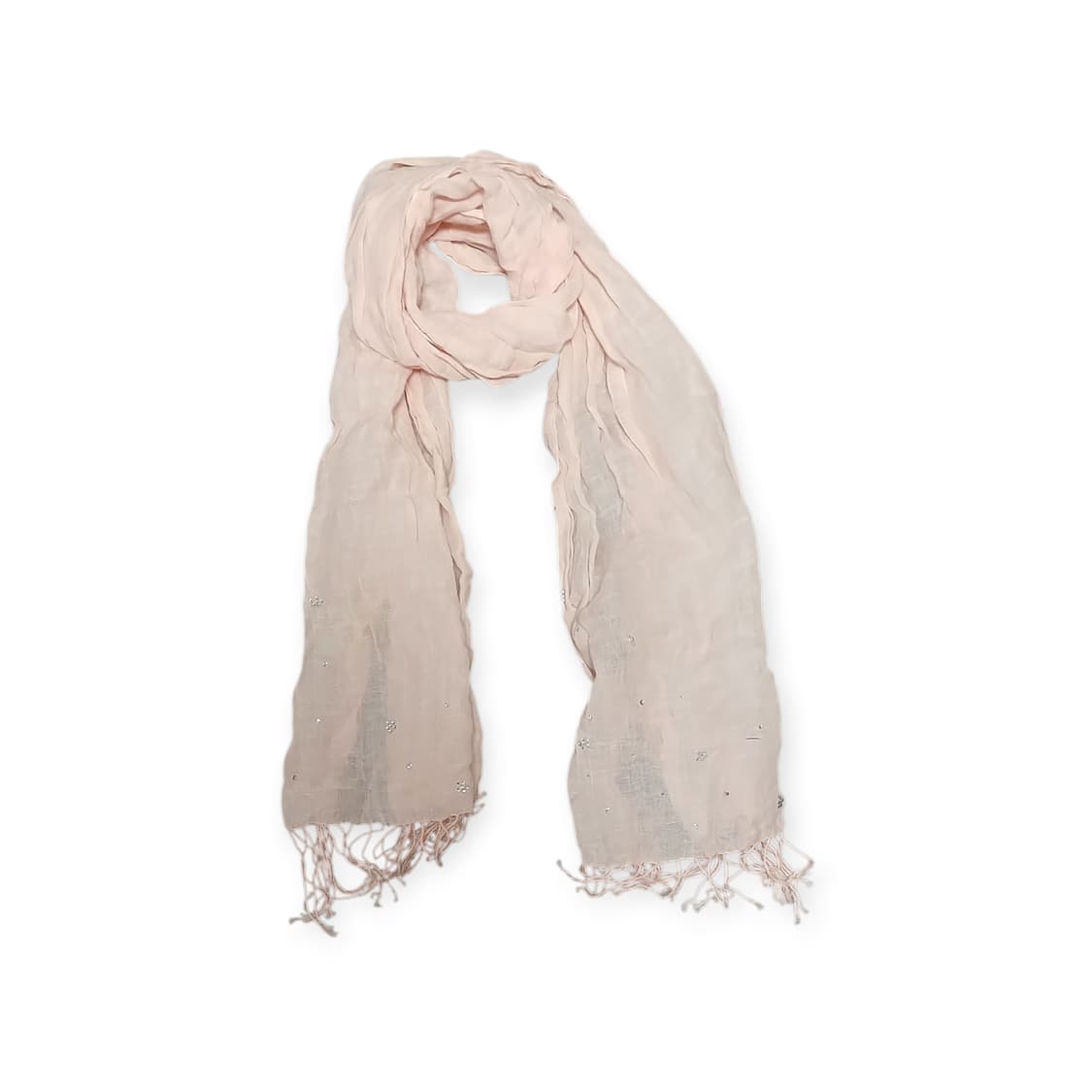 모리걸 연핑크 스팽글 스카프 상품이미지1