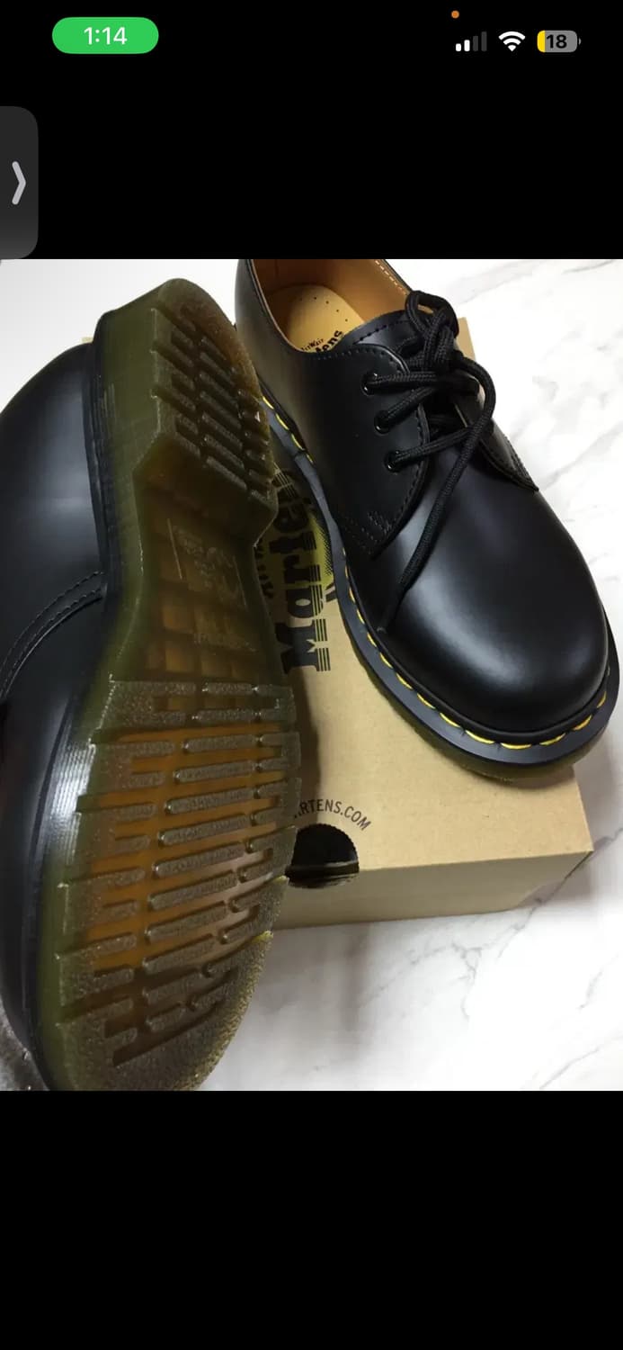 닥터마틴 1461 3홀 블랙 스무스 240 상품이미지3