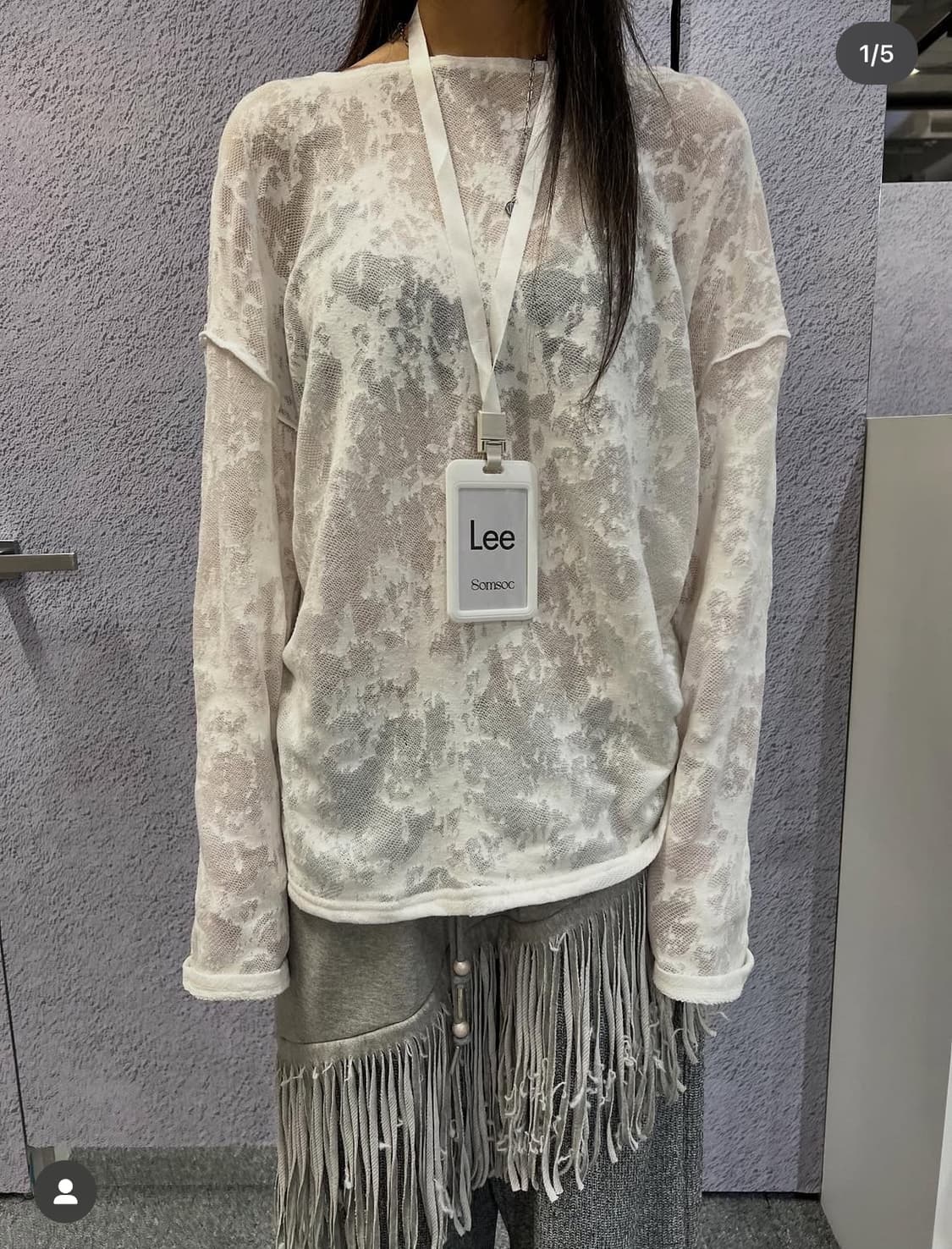 Somsoc ANN BURNT KNITTED TOP_WHITE 상품이미지2