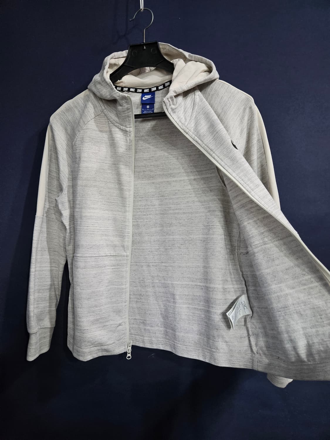 나이키 멜란지 그레이 남성 슬림핏 95 후드집업  상품이미지8