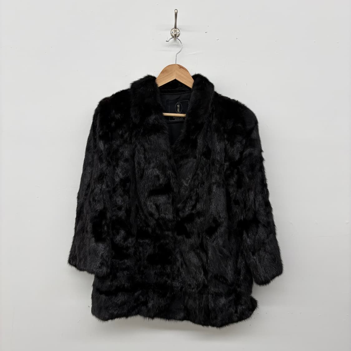 Silver Iemura 블랙 밍크 코트 여/M 상품이미지1