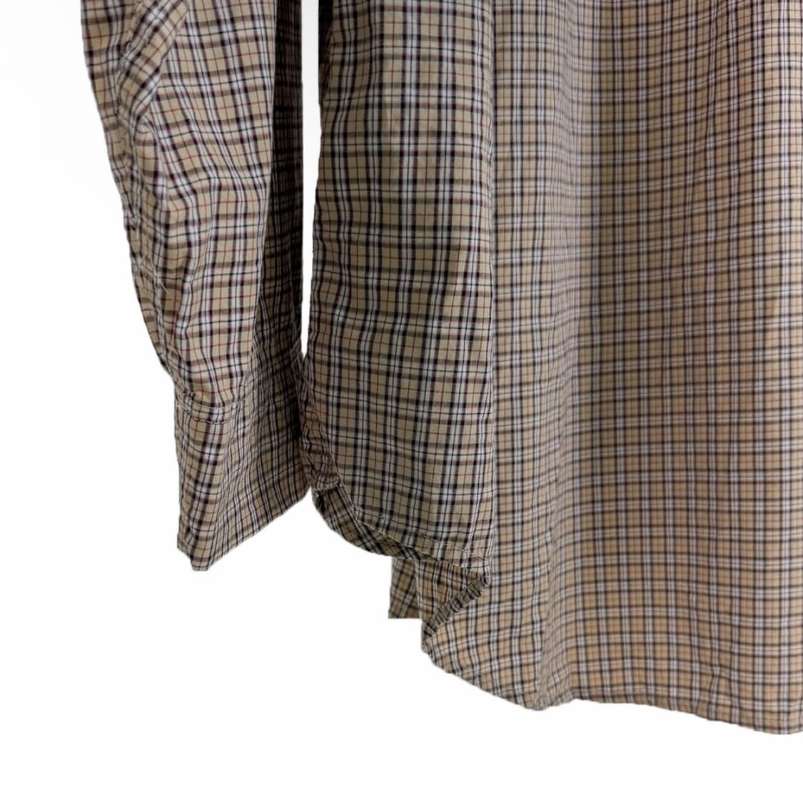 [M] 발렌시아가 21fw 체크 오버사이즈 버튼 다운 셔츠 베이지 상품이미지7