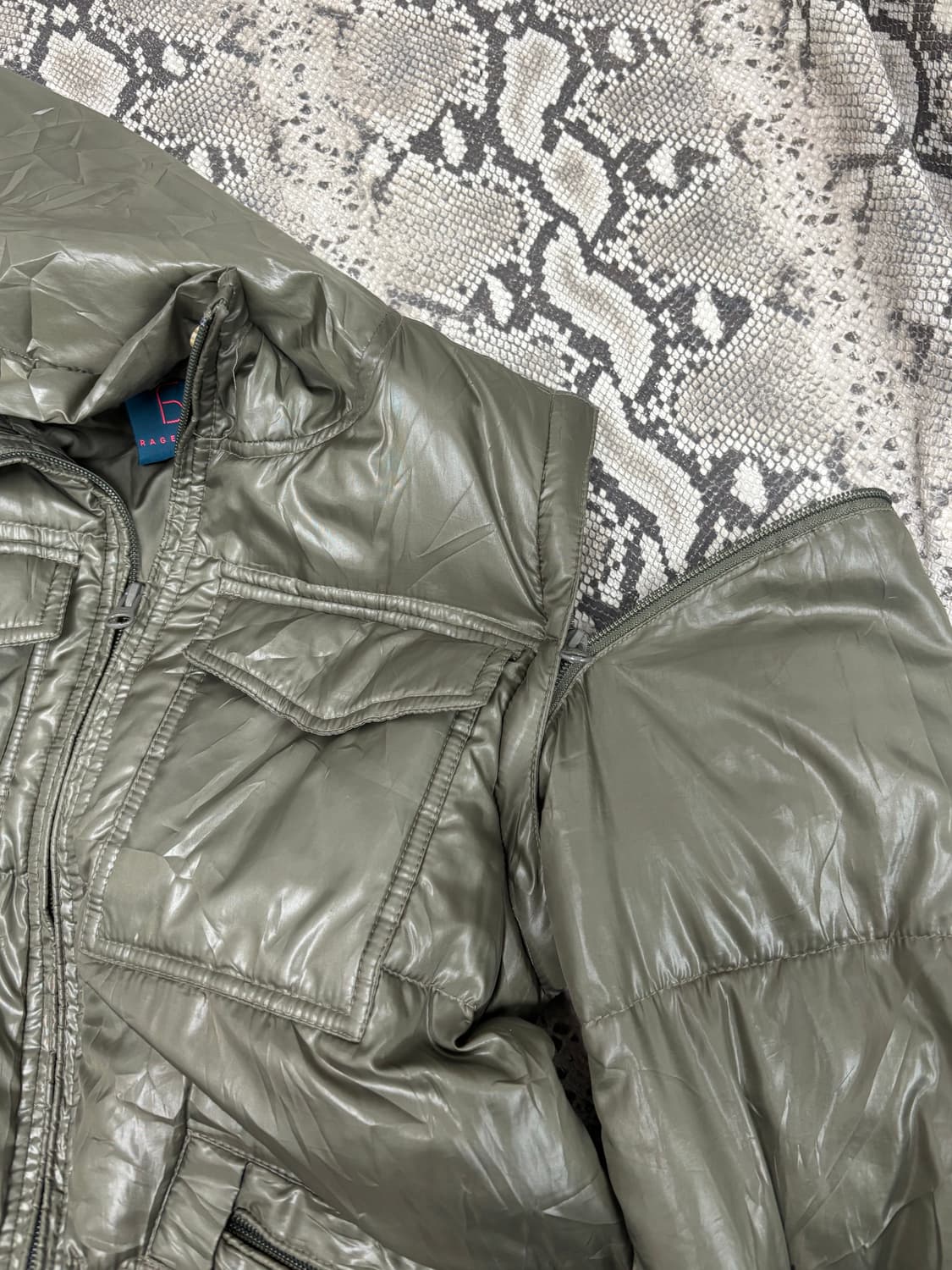 Y2K Mood Green Hoodie Down Utility Paddi 상품이미지10