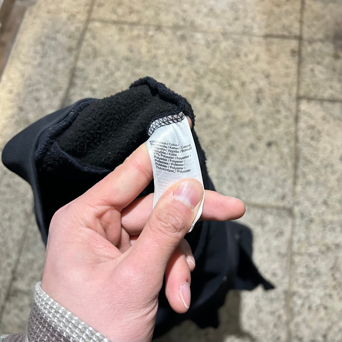 라코스테(Lacoste) 스포츠 블랙 니트 집업 상품이미지6