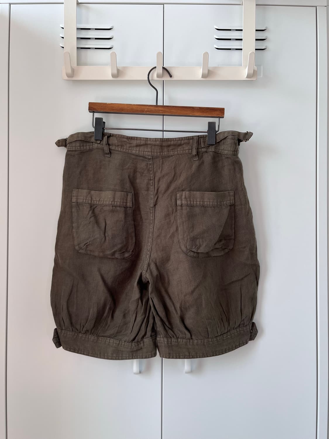 Lowrys farm 카키 호박 벌룬 5부 린넨 팬츠 상품이미지8