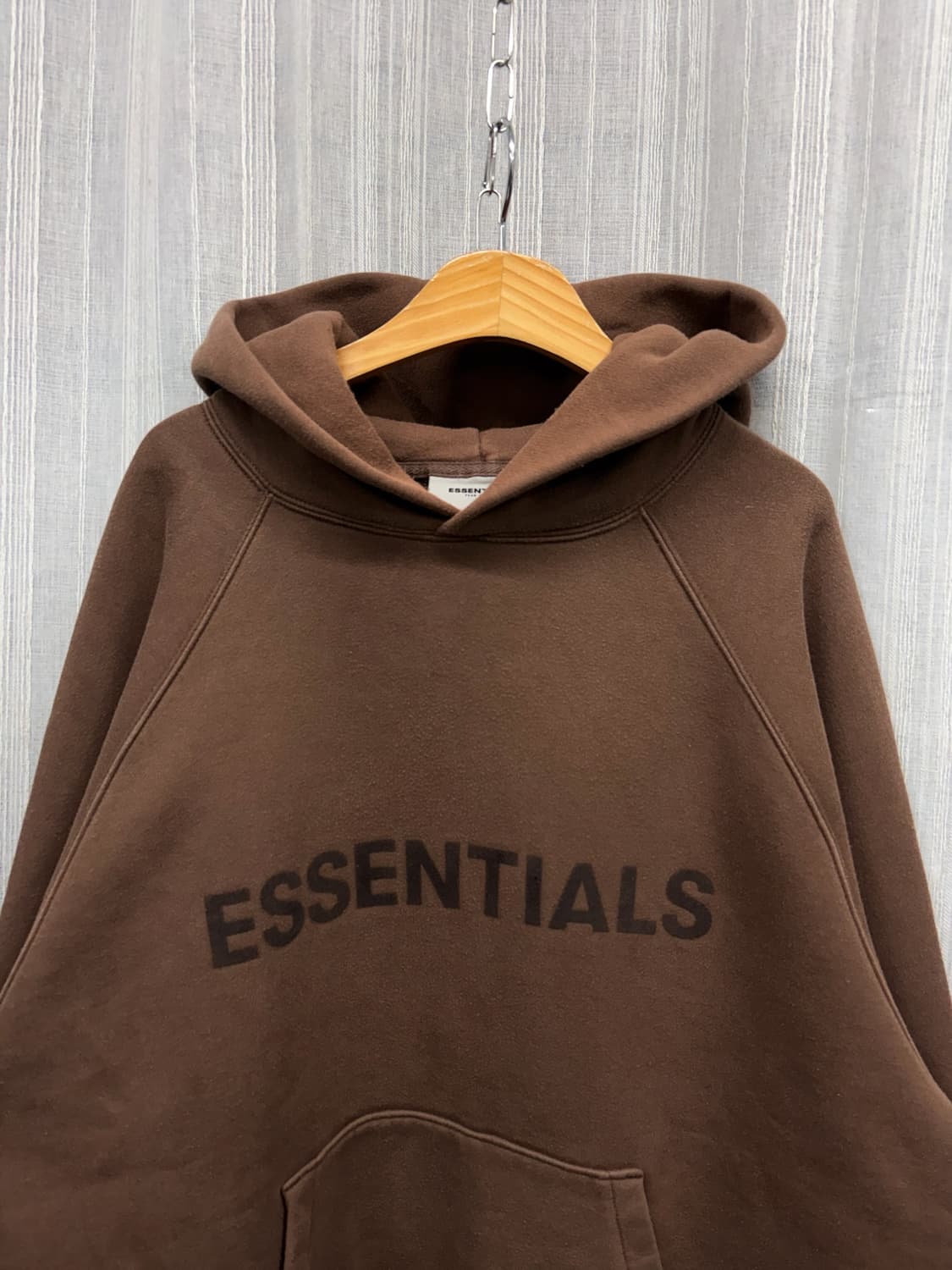 에센셜 피어오브갓 브라운 후드티 Size:M 상품이미지6