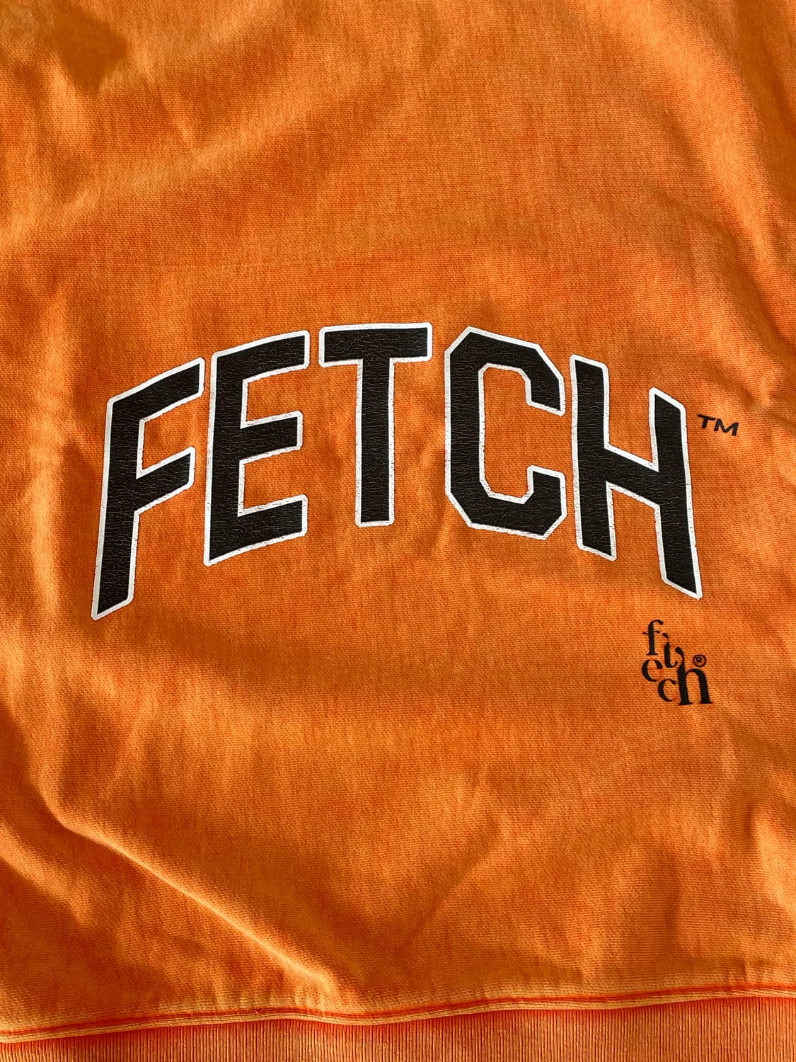 Fetch 스웨트 셔츠 orange dying 상품이미지2