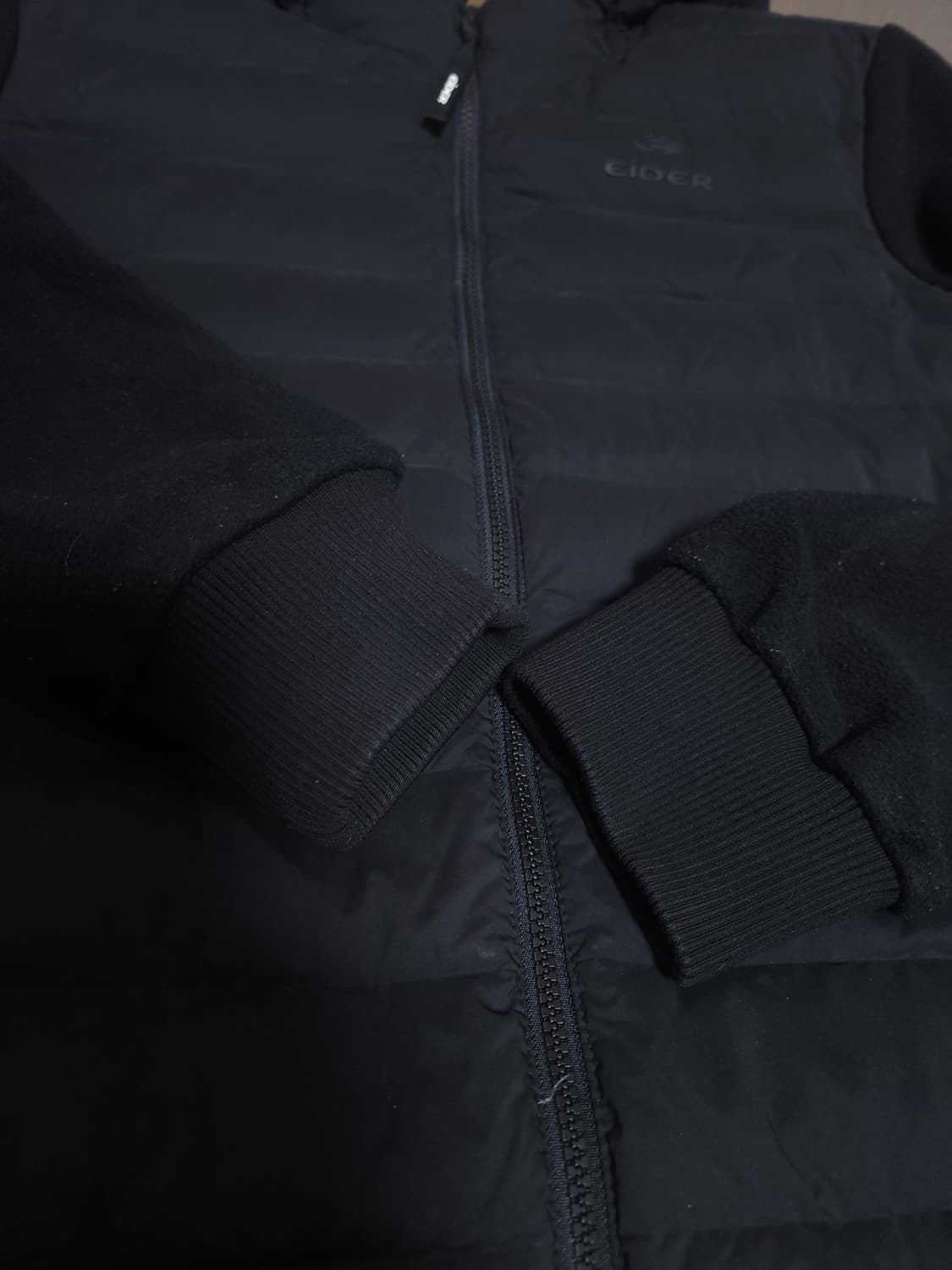 아이더 경량 구스다운 플리스 후드집업 자켓, M 상품이미지5