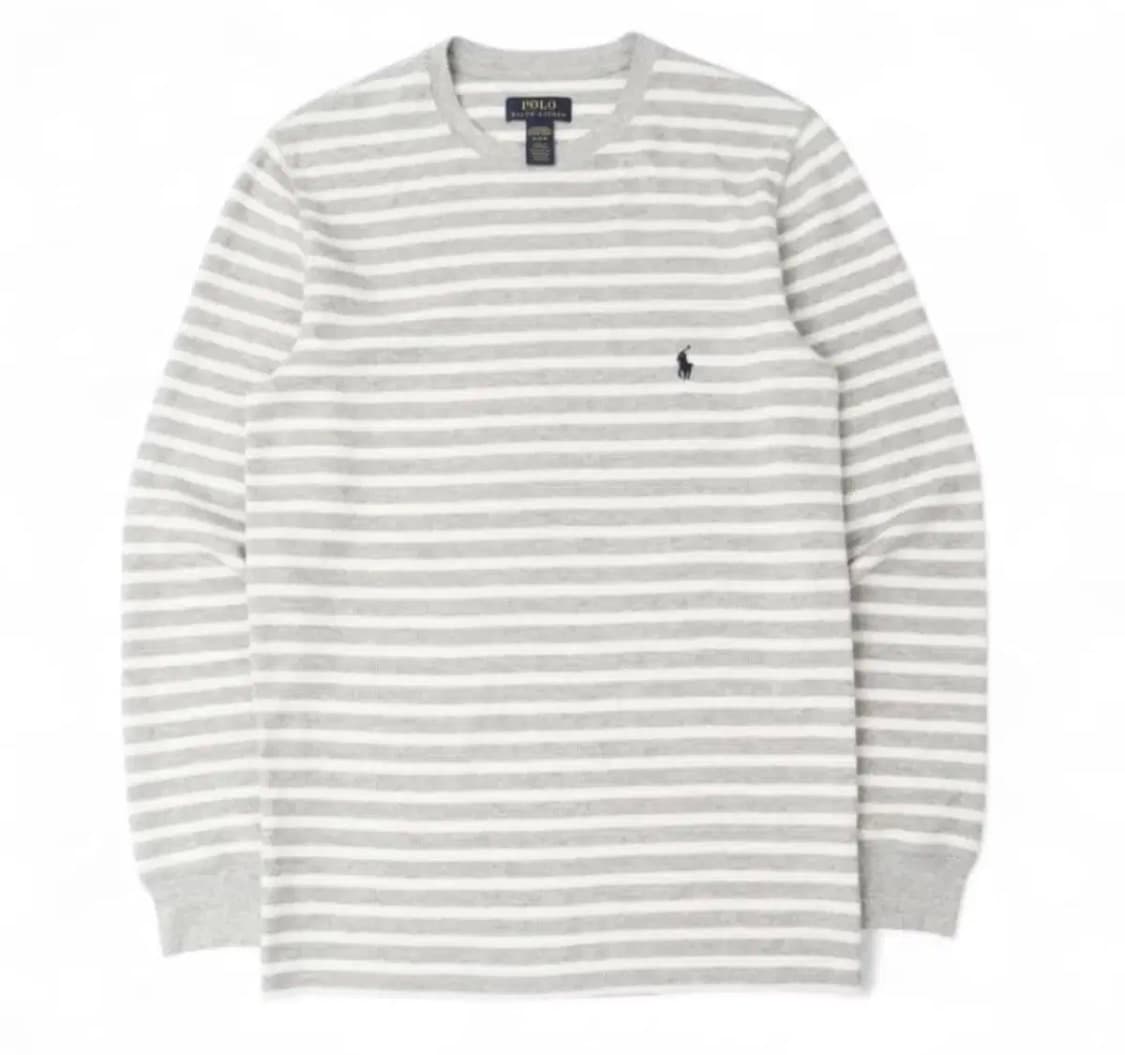구해요!!!)) 엄성현 폴로랄프로렌 스트라이프 와플티 그레이 상품이미지1