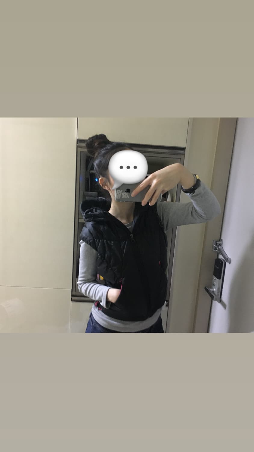 Dot crop padding vest 상품이미지8