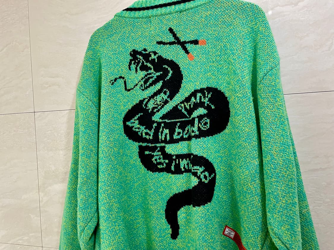 배드인배드 / 스네이크 가디건, 남성 가디건 / L(105-110) 상품이미지5