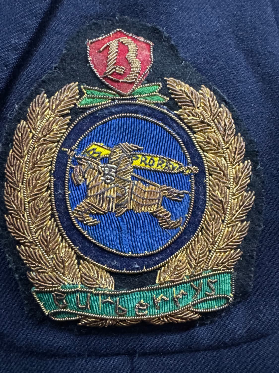 버버리 크레스트 빅 와펜 블레이저 모 자켓 M(남여공용) 상품이미지2