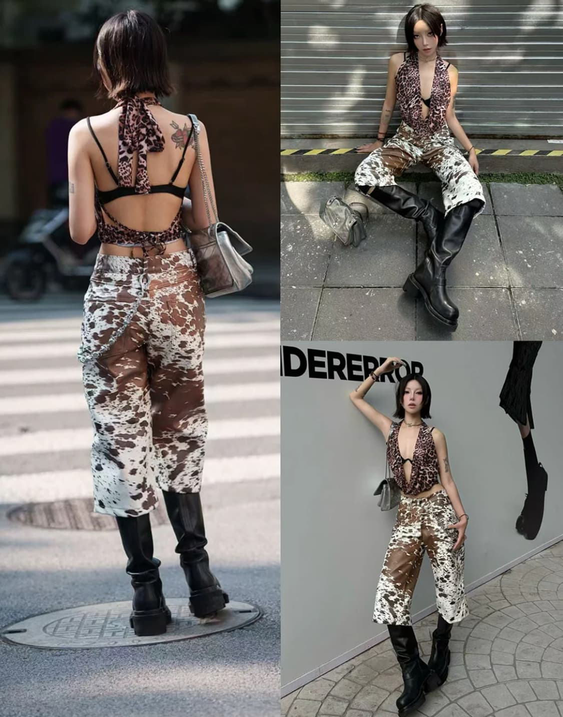 psylos1 양첸유 브랜드 송치 레더 쇼츠 상품이미지4