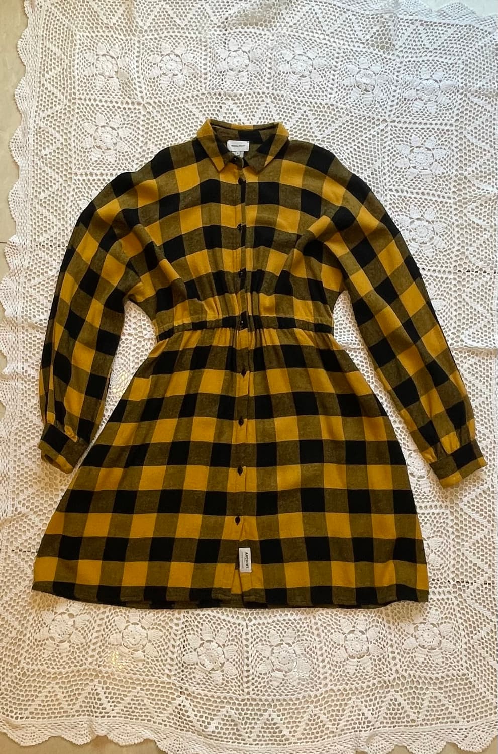 울리치 이태리 버팔로 체크 셔링 원피스 상품이미지2