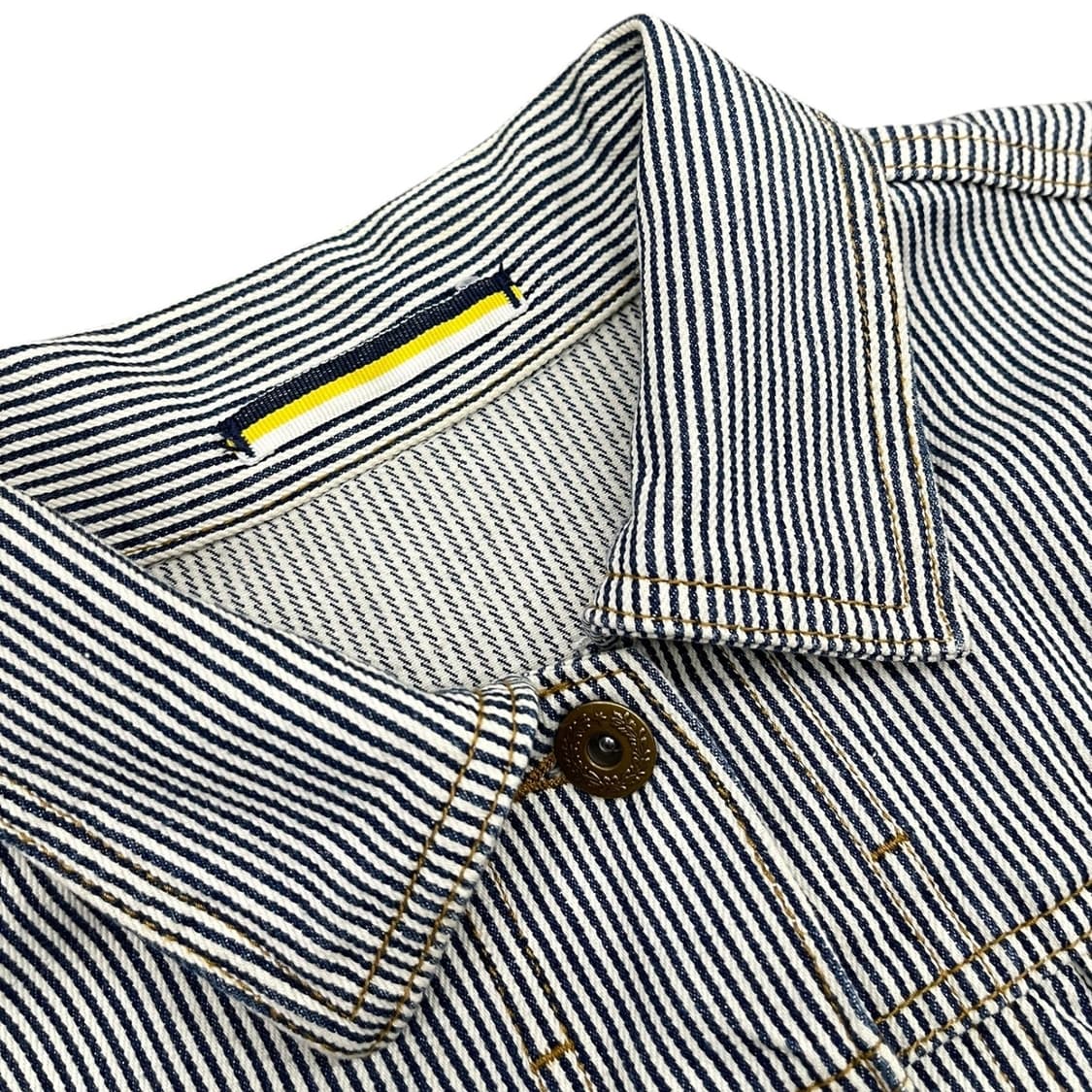 유니클로 일본판 스트라이프 크롭 트러커 자켓 상품이미지4