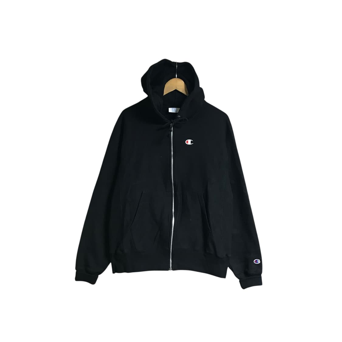 챔피온 리버스위브 검정 후드집업자켓 상품이미지1
