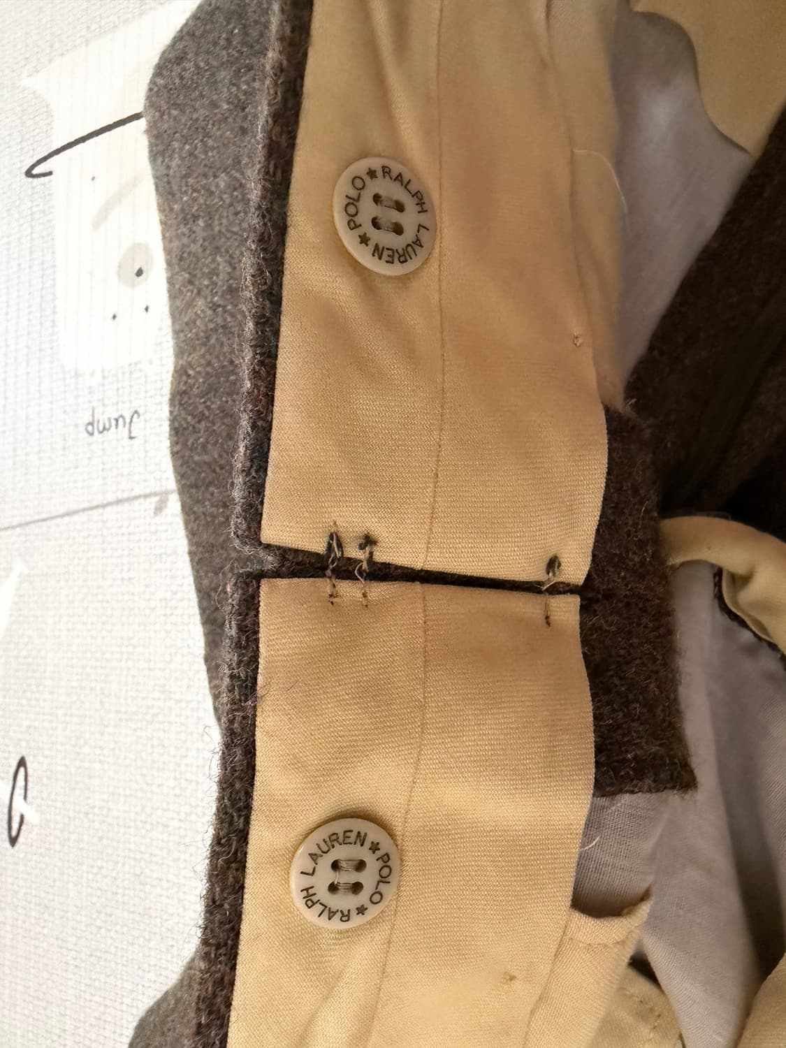 폴로 랄프로렌 트위드 울 팬츠 30 상품이미지4