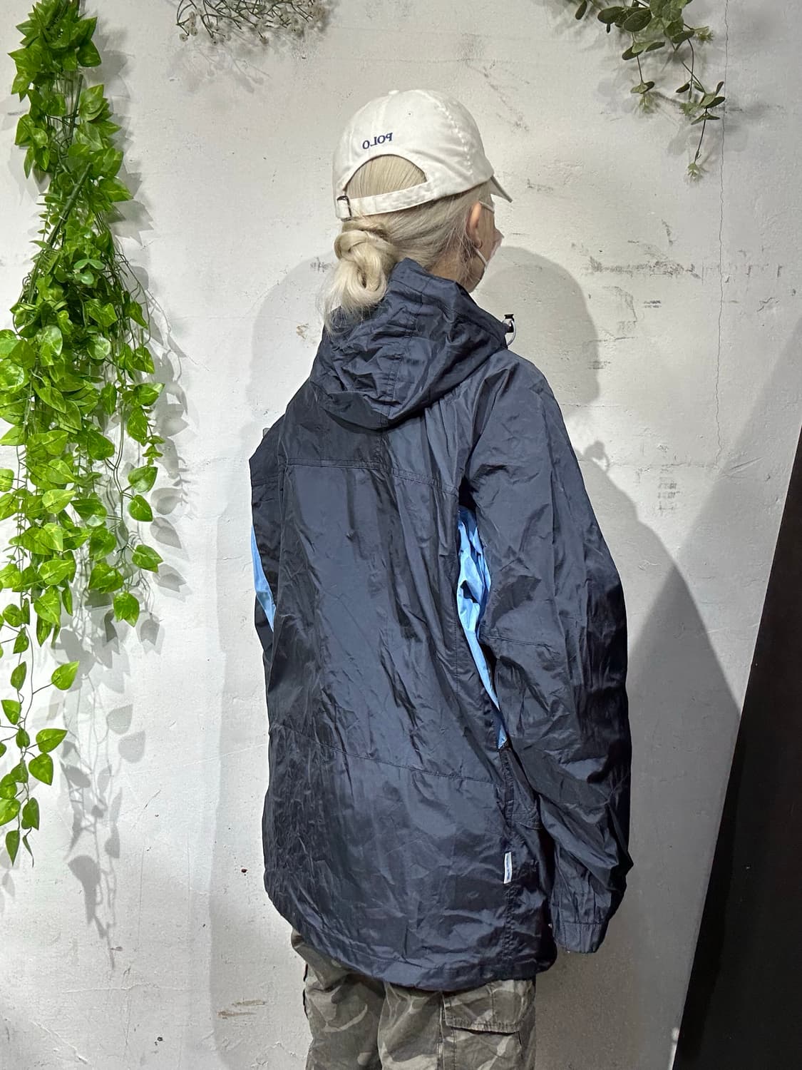 일본 빈티지 piko 네이비 후드 바람막이 자켓  상품이미지3