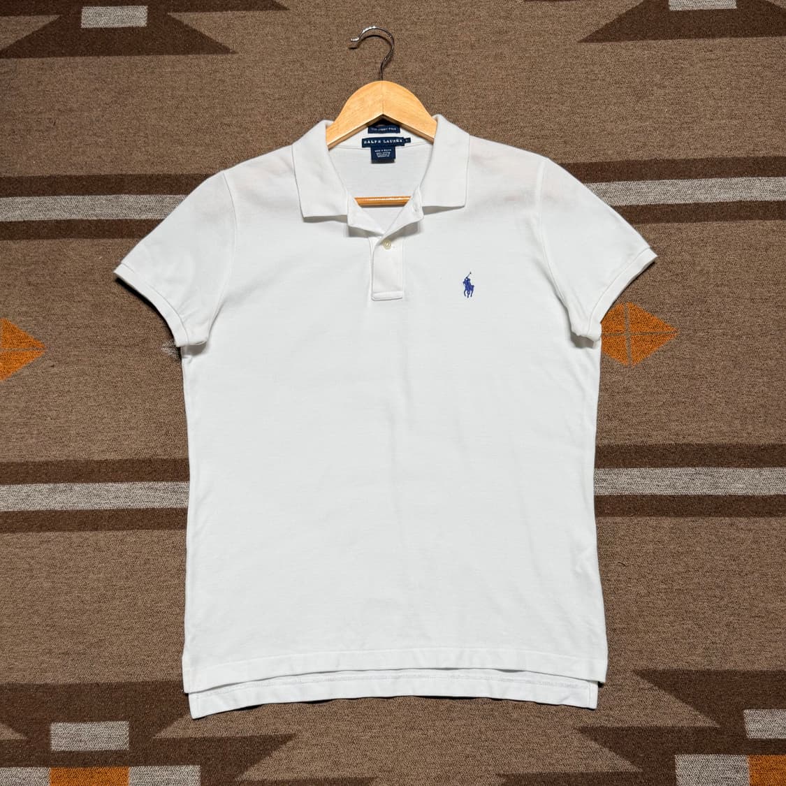 폴로랄프로렌 여성 스키니 폴로 반팔 L 화이트 상품이미지1