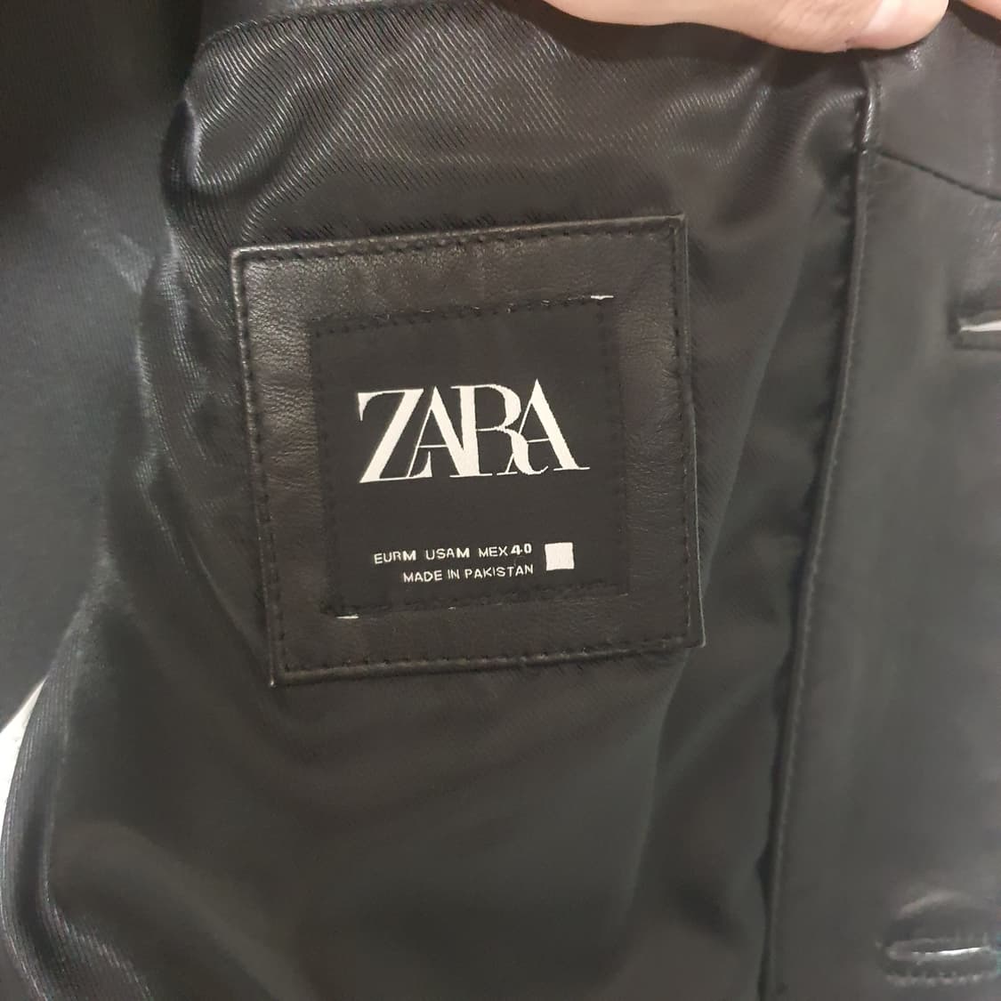 [M] 자라 가죽 트러커 자켓 (양가죽) 상품이미지4