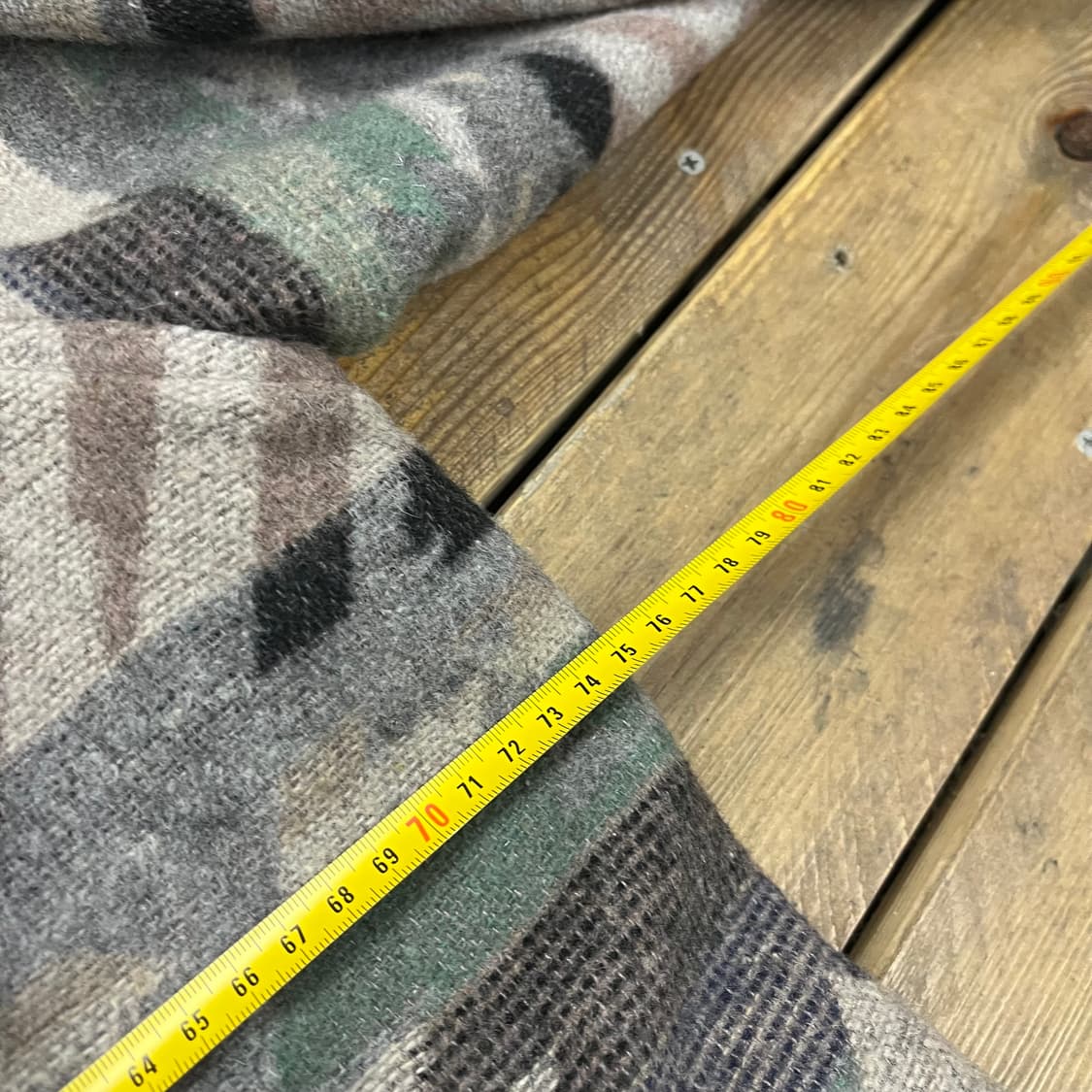 빈티지 커요커 가죽 배색 울 더플자켓  상품이미지6