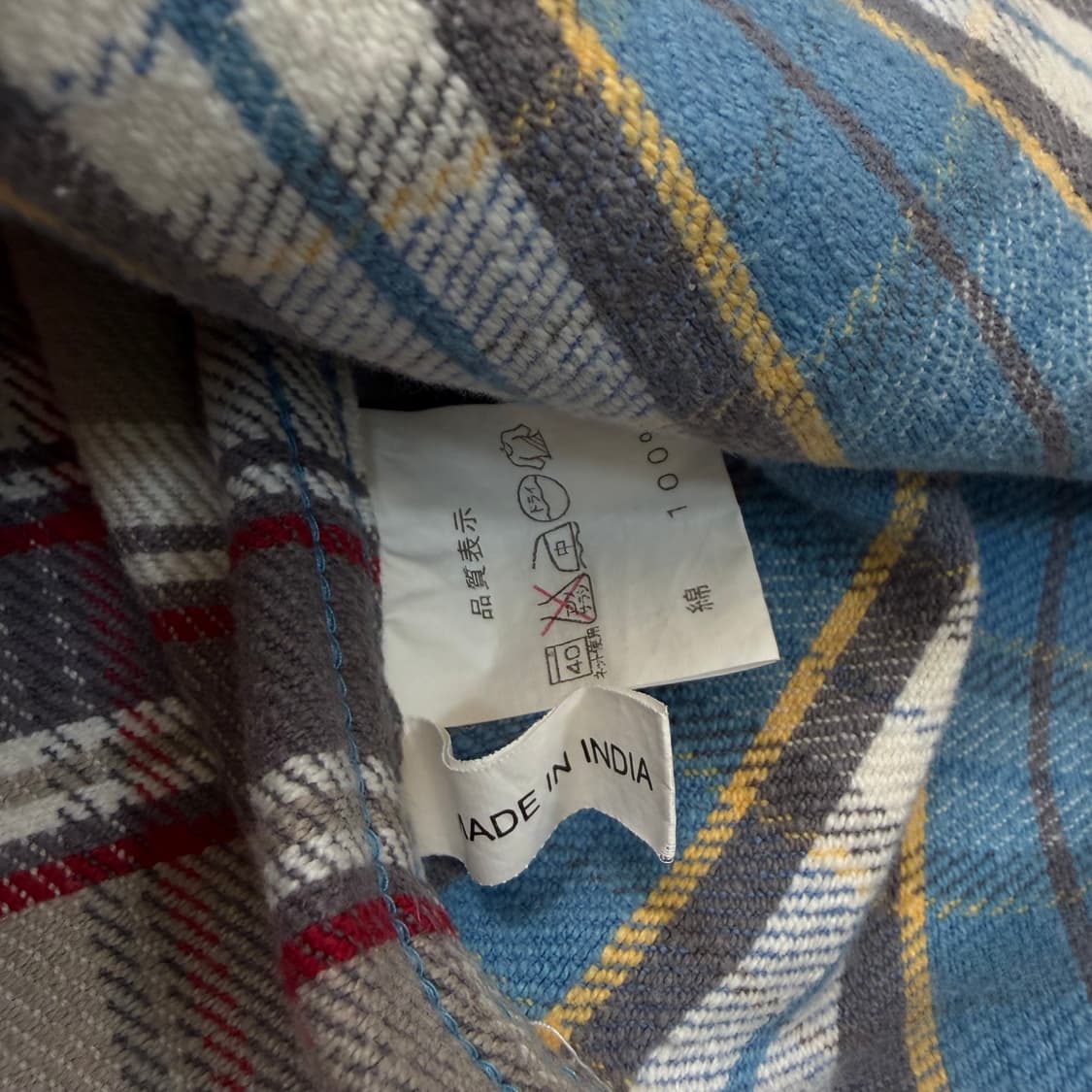 camco 배색 체크 헤비 플란넬 셔츠 m  상품이미지3