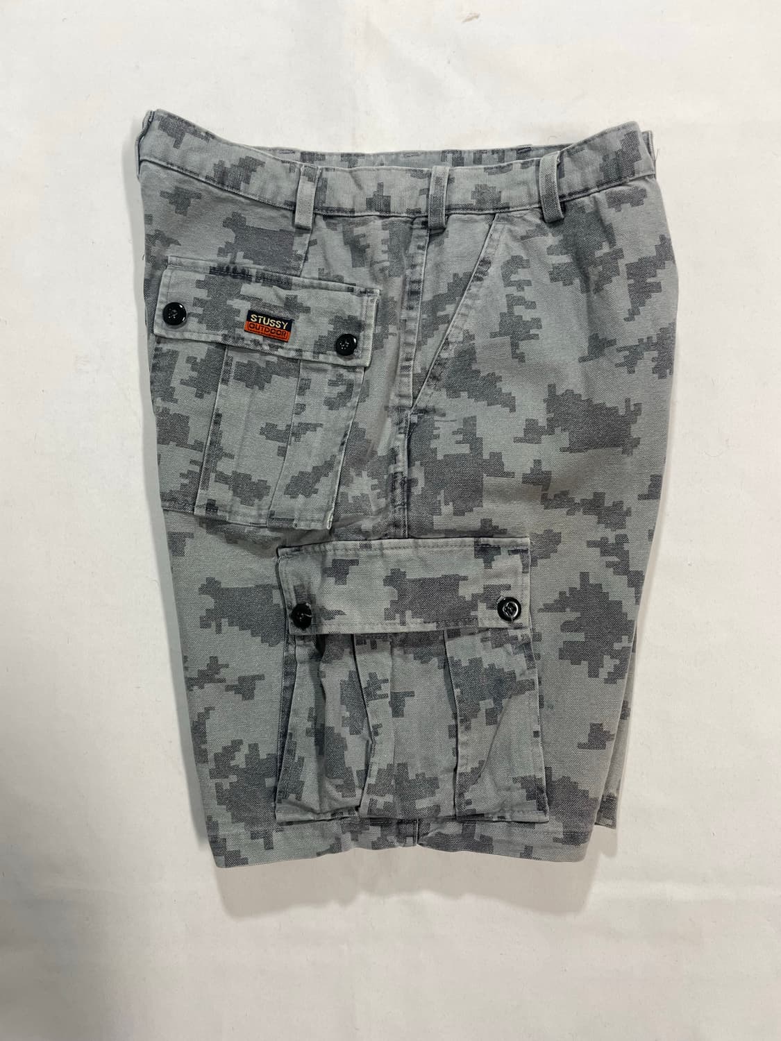 90’s USA made 올드 스투시 카모 카고 쇼츠 상품이미지7
