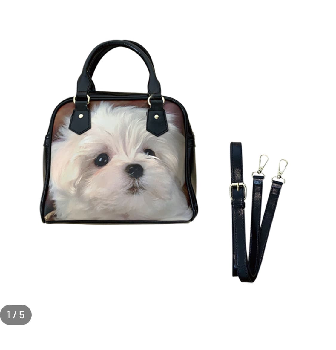 허자보이 퍼피 레더 백 (말티즈) 상품이미지1