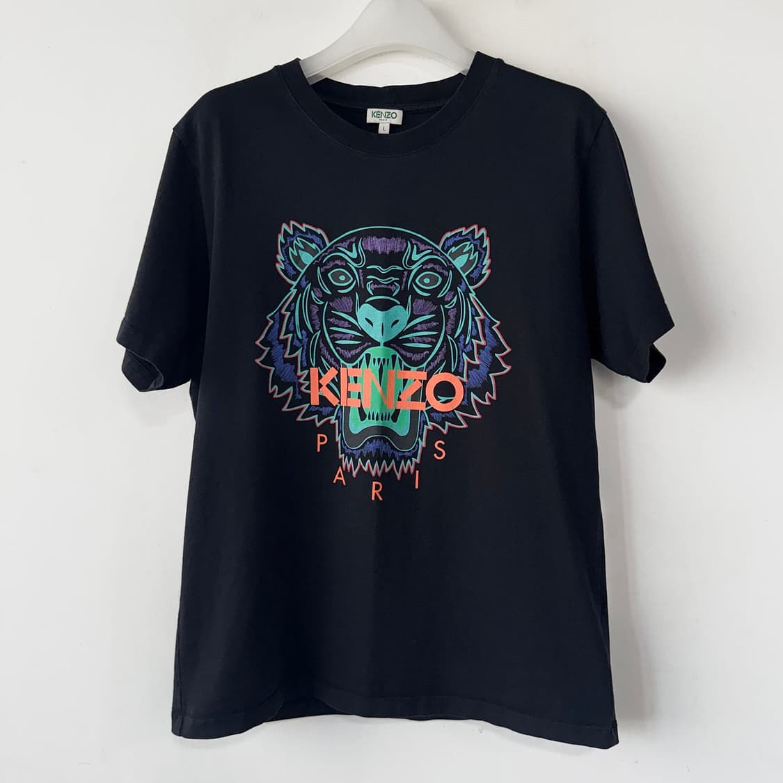 겐조 KENZO 네온 타이거 로고 반팔 티셔츠 L 상품이미지2