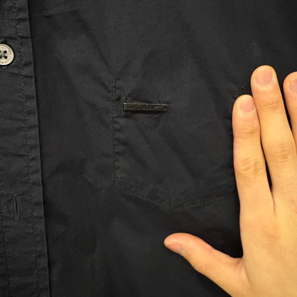 Diesel Co. 블랙 네이비 빈티지 셔츠 공용 M 상품이미지3