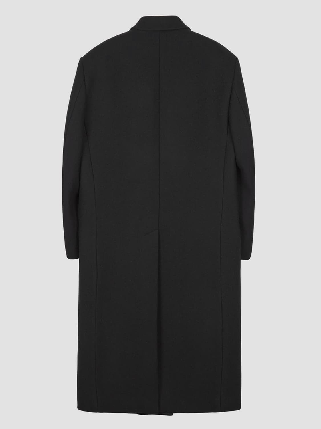 [M] 렉토 울 블렌드 헤비 오버사이즈 싱글 코트 블랙 상품이미지8