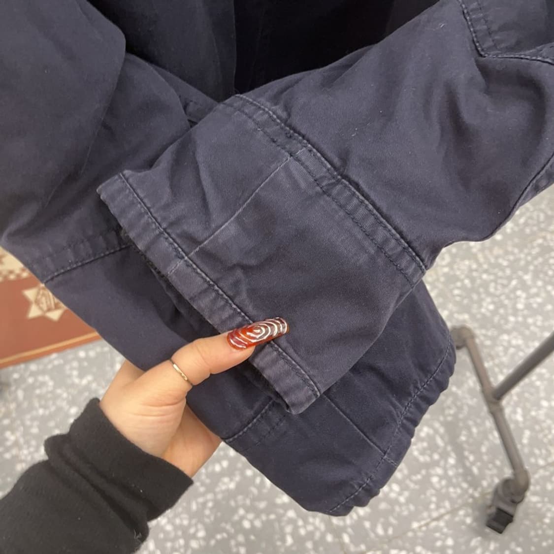 아베크롬비 울프죠 빈티지 모던 주얼 털 자켓 L C09491 상품이미지7