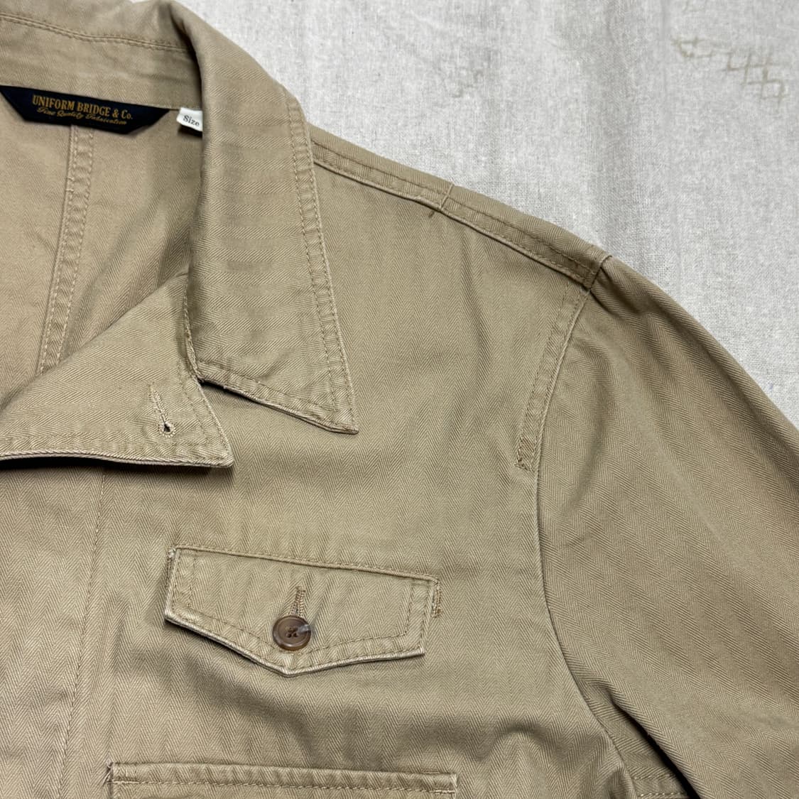 유니폼브릿지 베이지 사파리 유틸리티 자켓 XL 상품이미지6