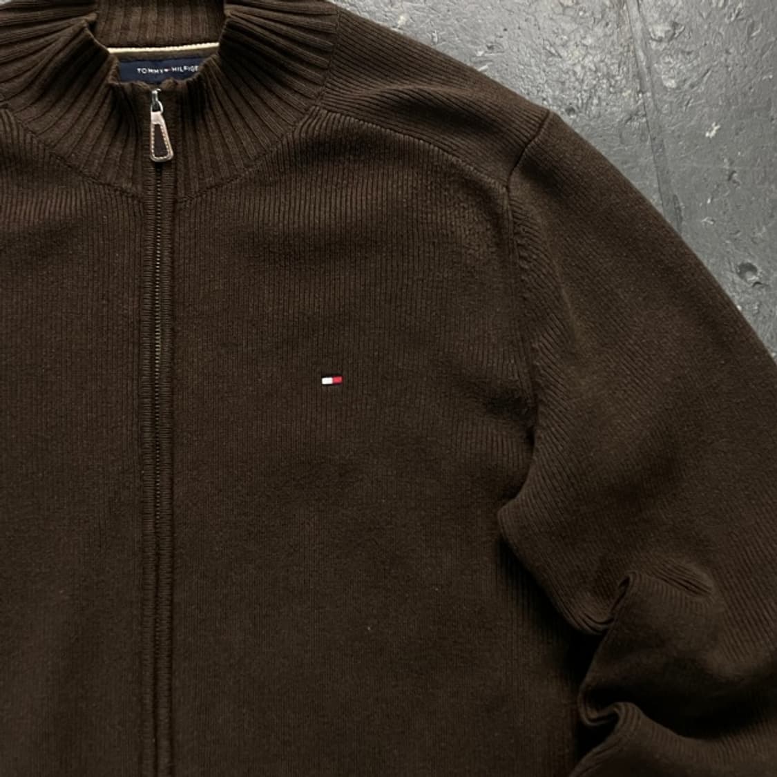 100 타미힐피거 니트집업 상품이미지2