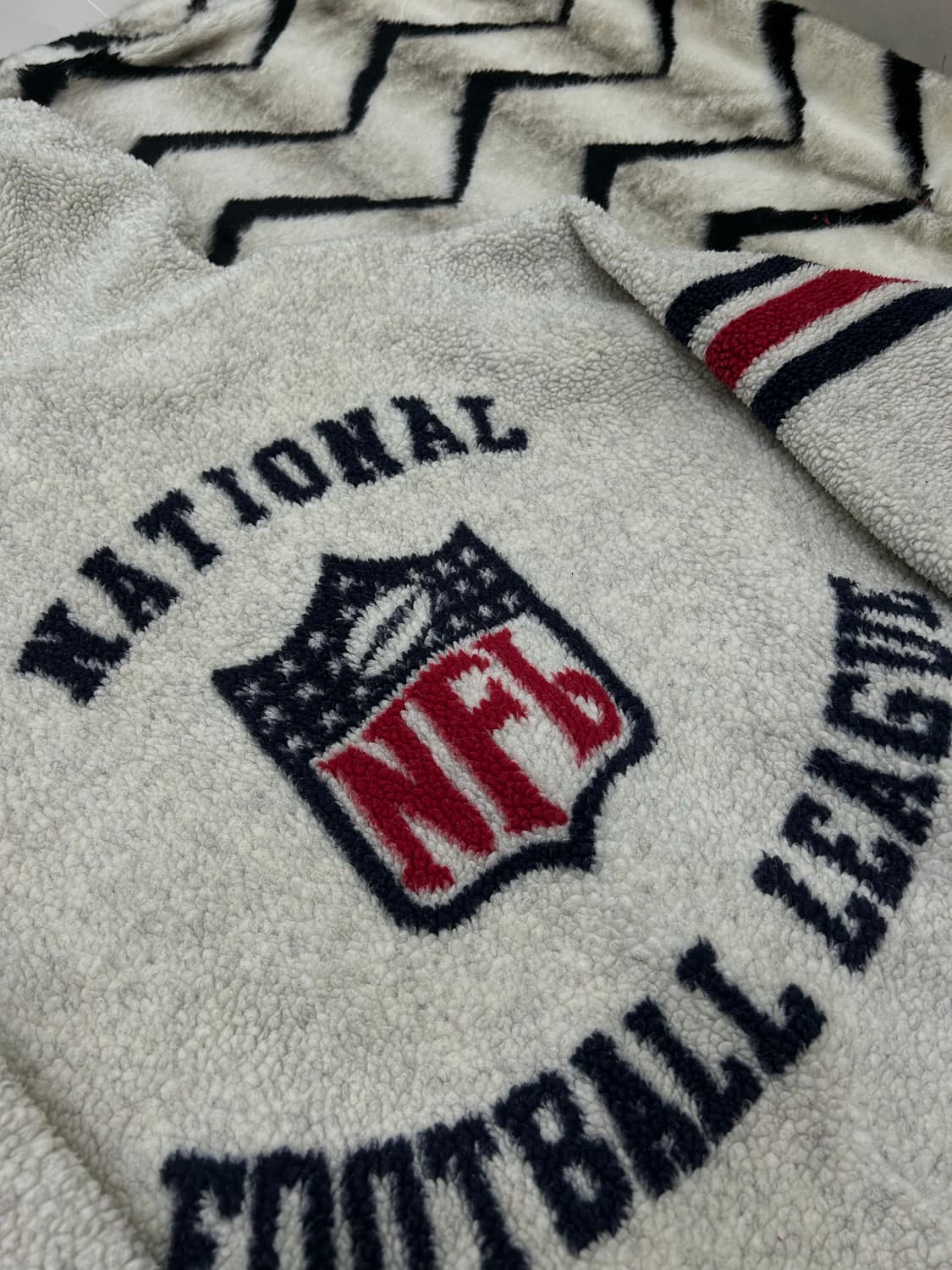 [실측XL]NFL 샌프란시스코 헤비 플리스 후드자켓/아이보리 상품이미지1