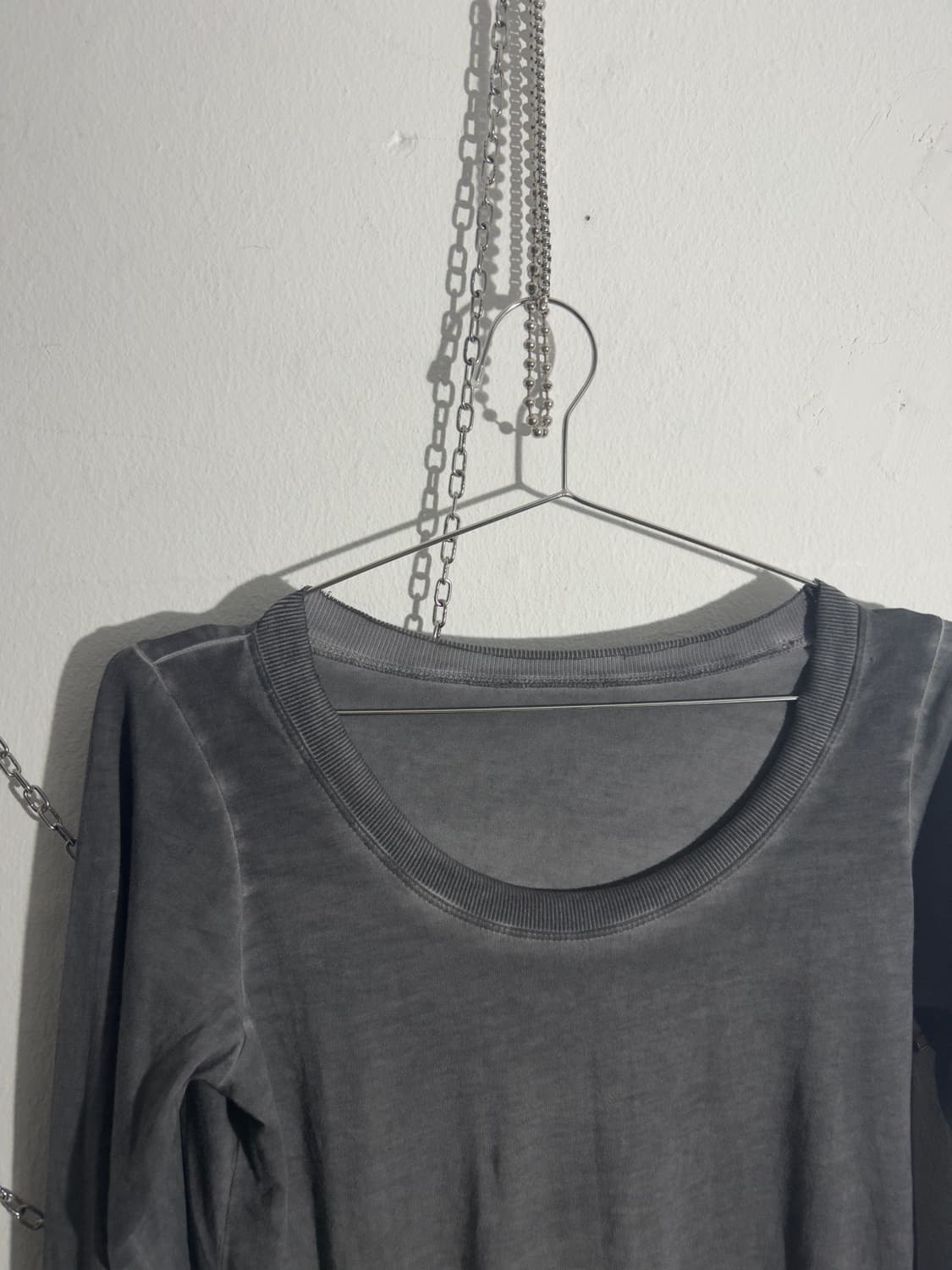 바바라 이 공기니 탄닌워시드 버튼스트링 롱슬리브 상품이미지3