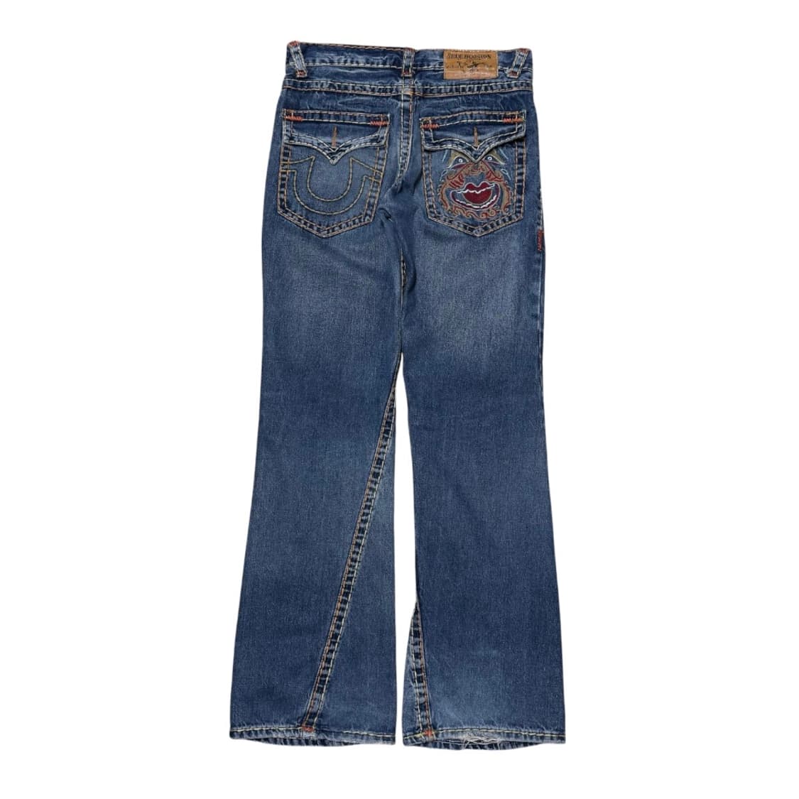 트루릴리젼 월드투어 로건 슈퍼티 붓다 자수 플레어 부츠컷 데님팬츠 상품이미지6