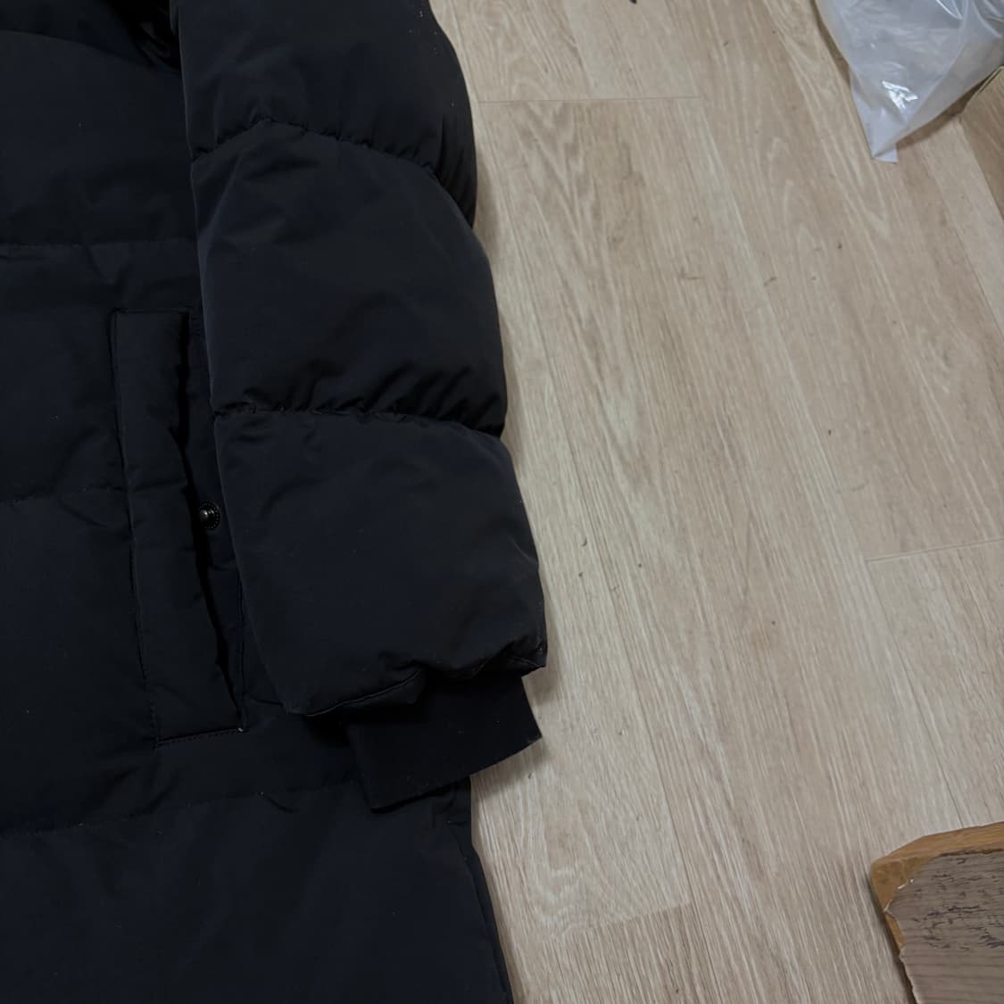 탑텐 남성 덕다운 후드 롱패딩 M/95  상품이미지4