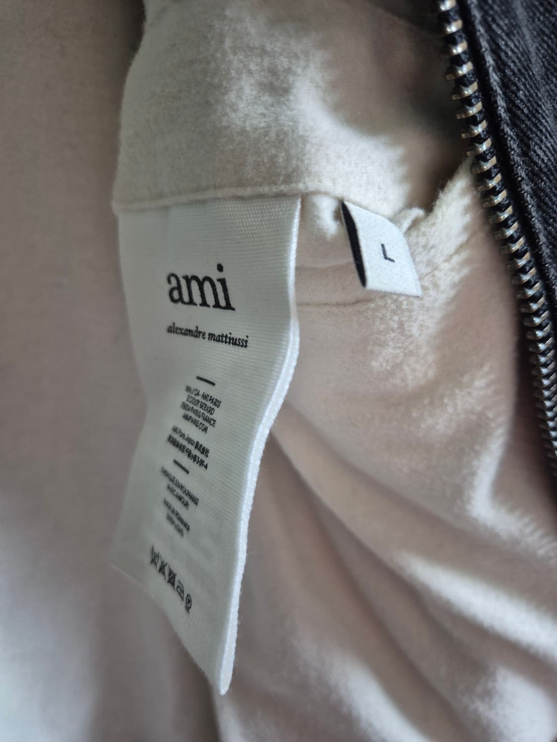 아미 스몰하트 흑청 데님 봄버자켓[L] 상품이미지7