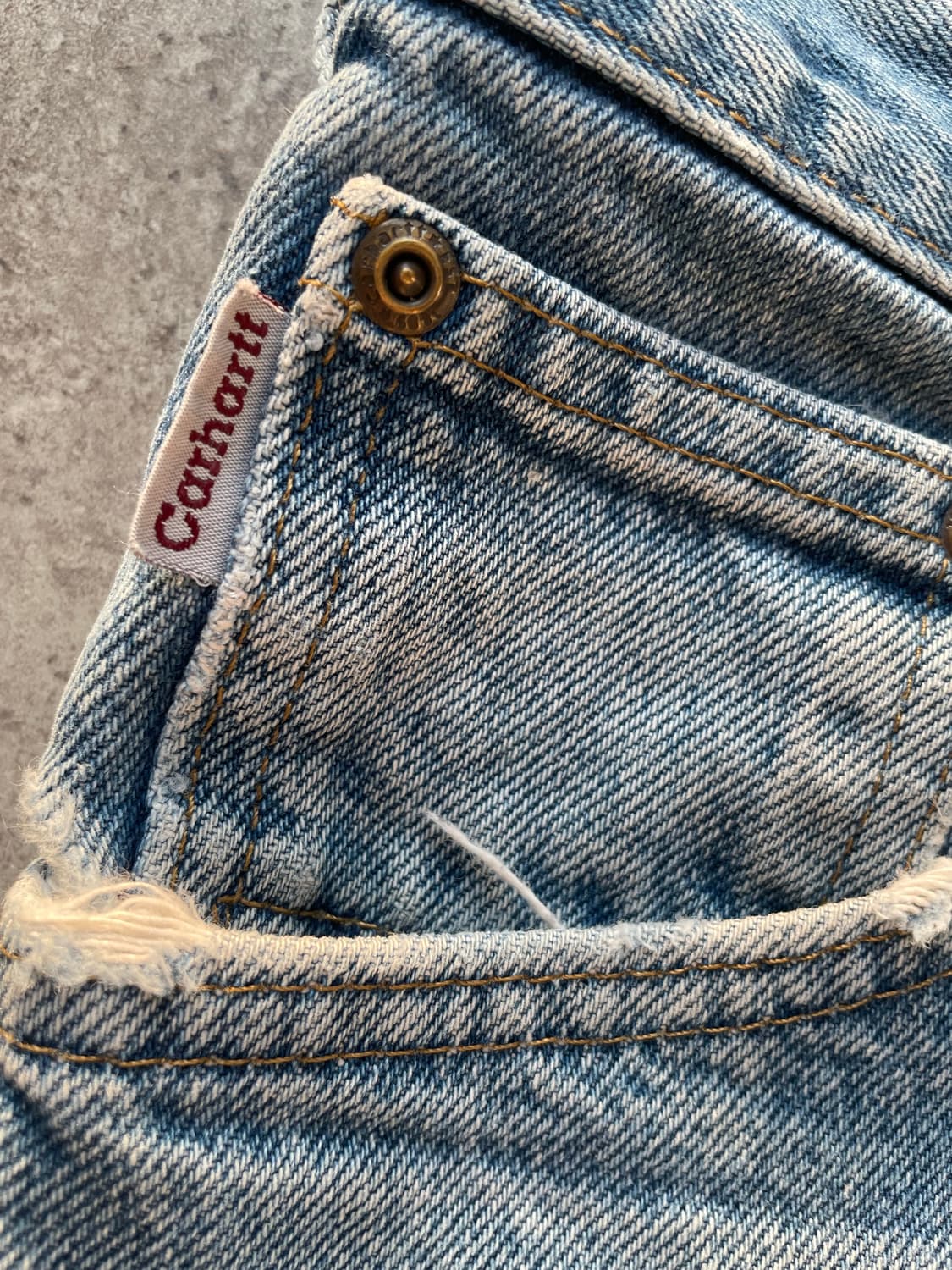 칼하트 카펜터 데님 워크팬츠 상품이미지10