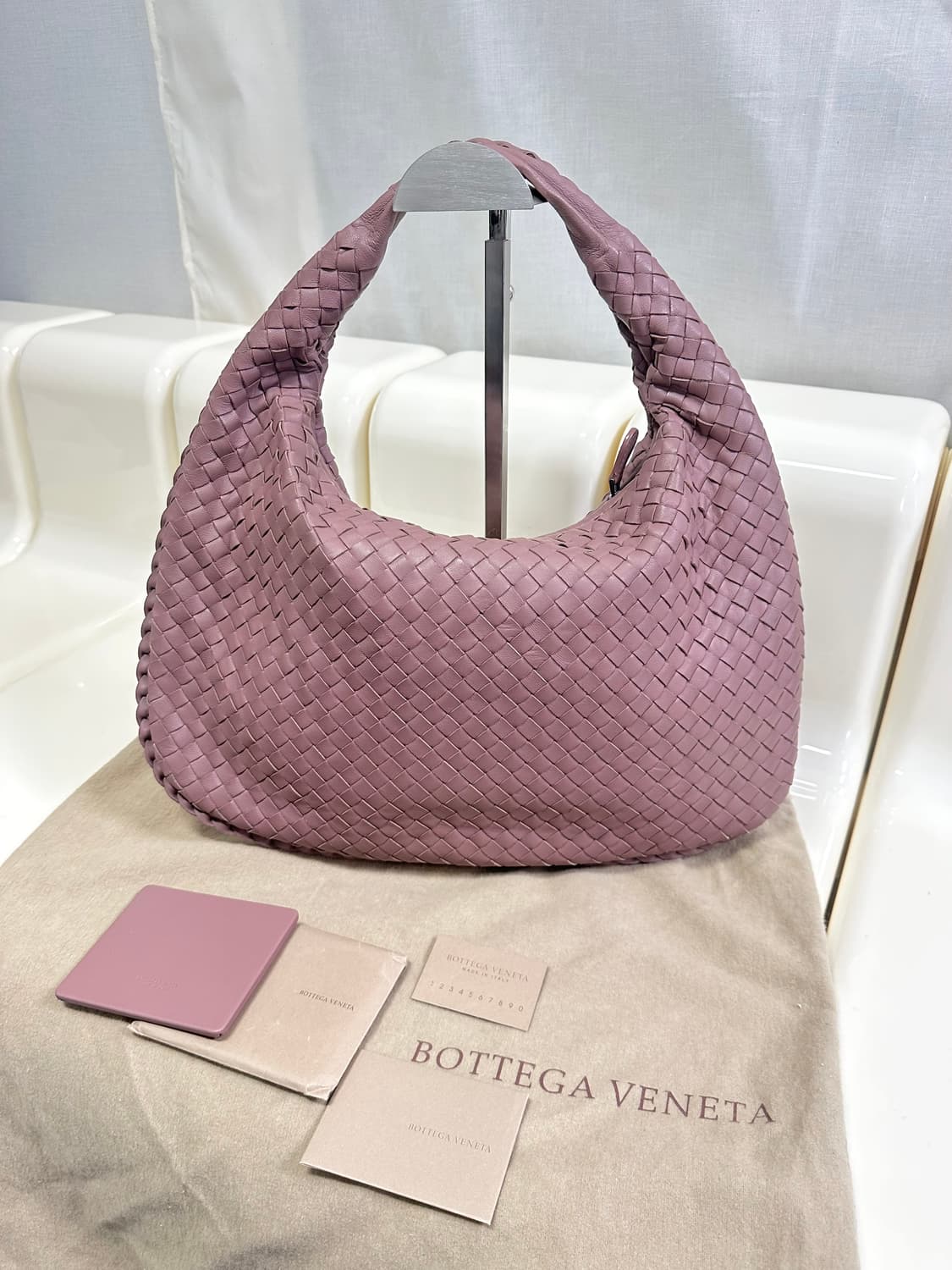 [A+ 정품] 보테가베네타 호보백 스몰 인디핑크 상품이미지1