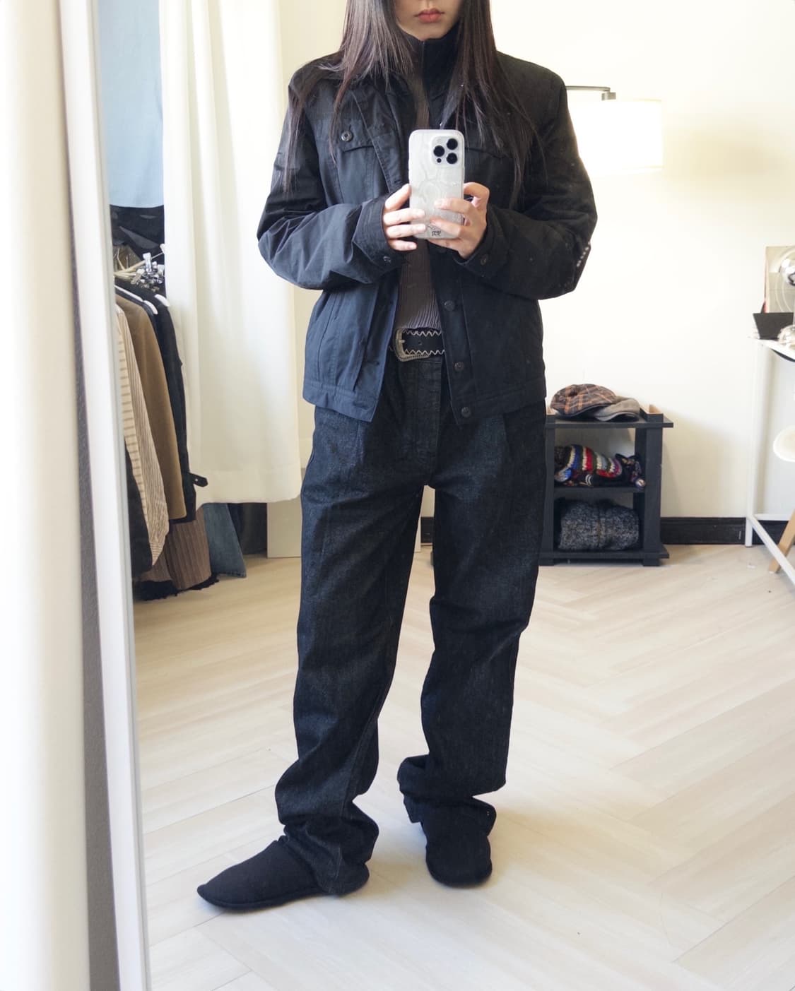 [SATUR] black denim pants 상품이미지2
