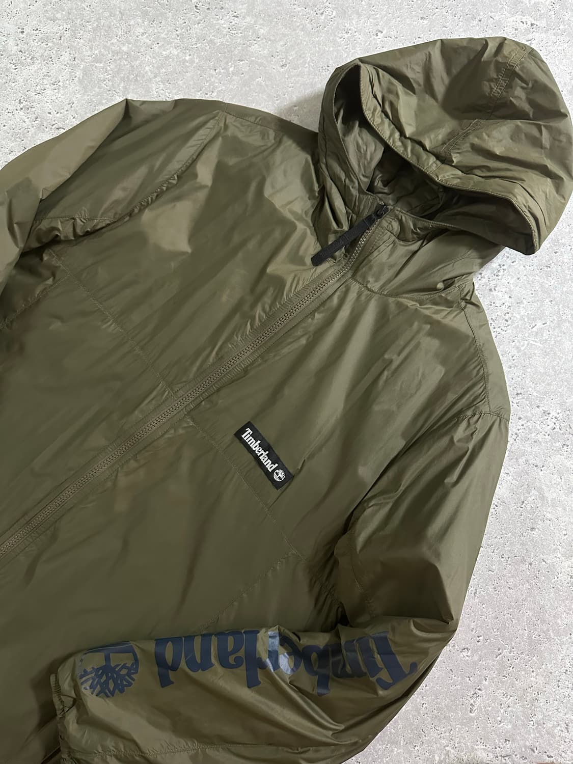 Timberland 빅 로고 후드 퀄팅자켓 상품이미지1