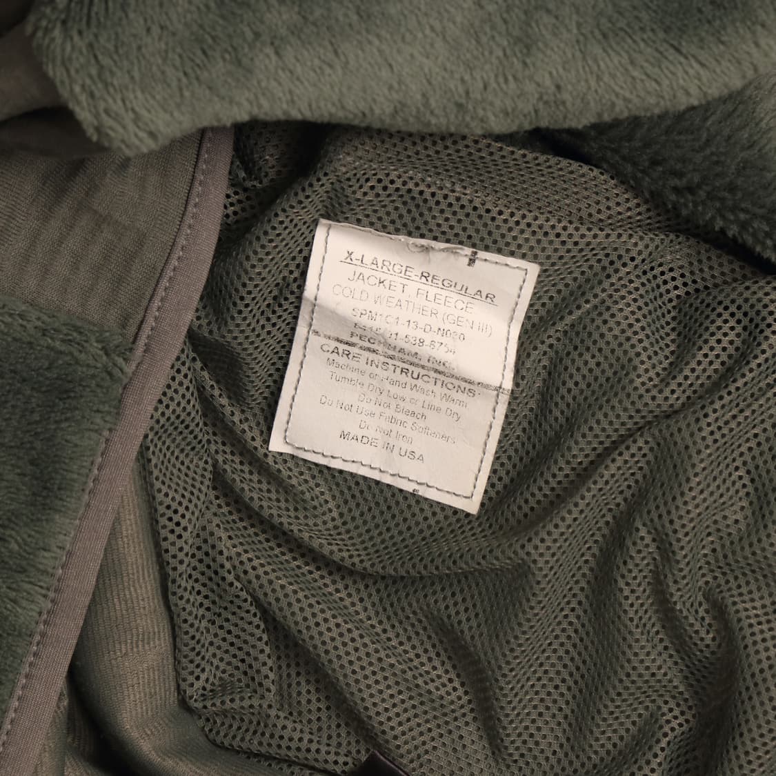 US ARMY Gen 3 플리스 자켓 A1228 상품이미지4