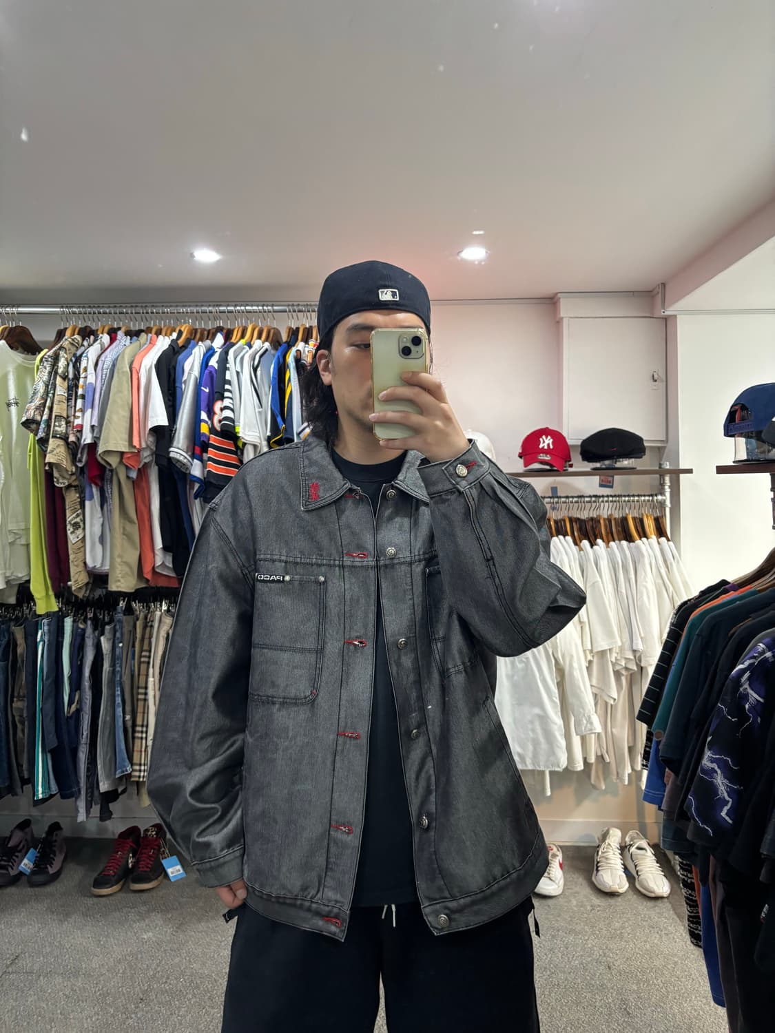 Paco jeans 용호 패치 힙합 트러커자켓 상품이미지6